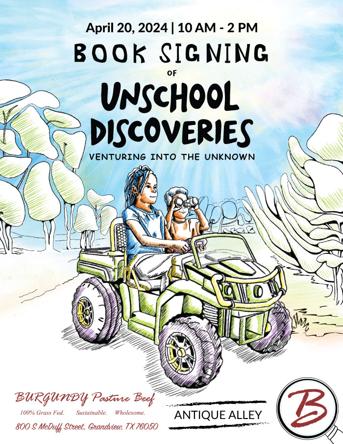 Unschool Discoveries Book Signing Tour